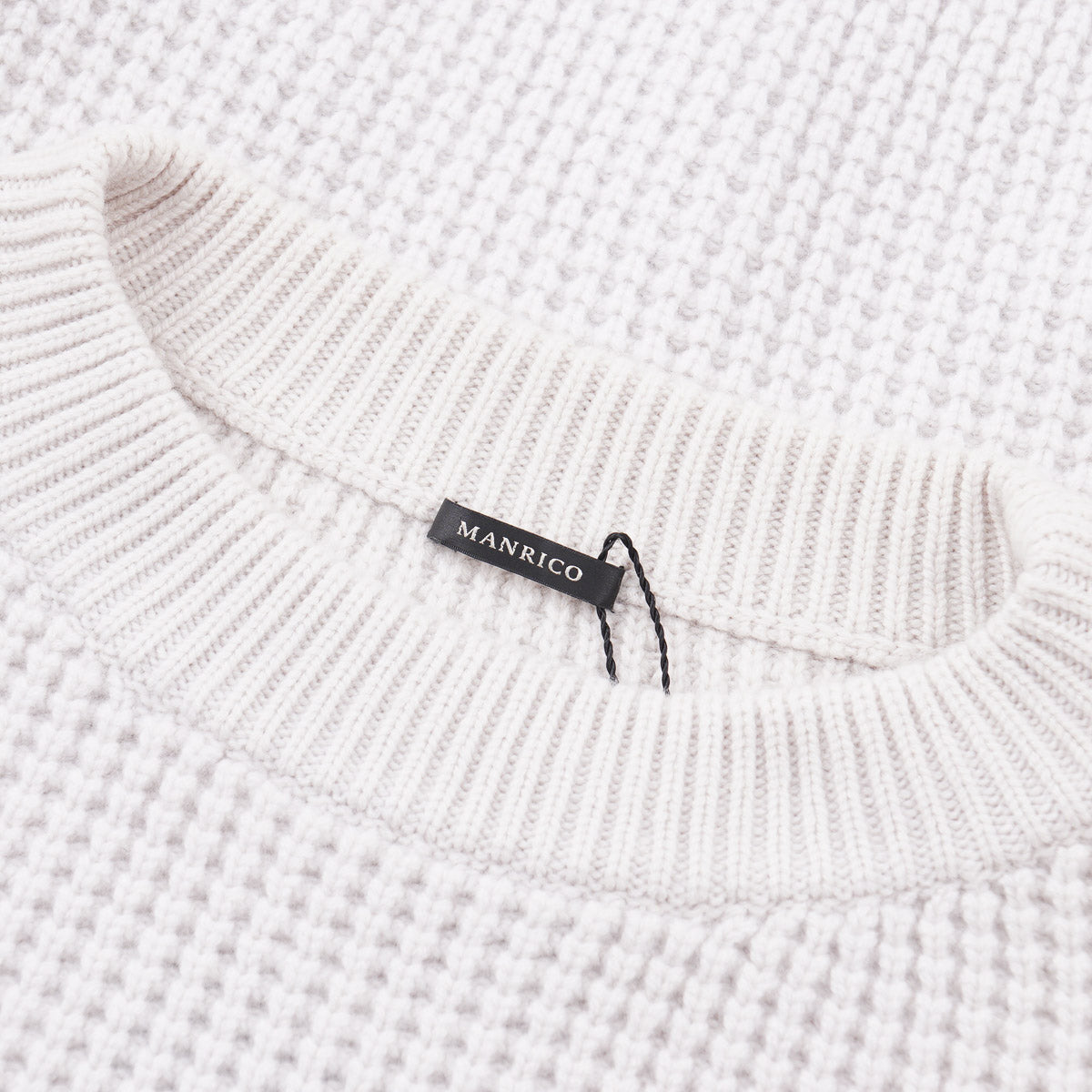 Manrico Thick Waffle Knit Cashmere Sweater - Top Shelf Apparel