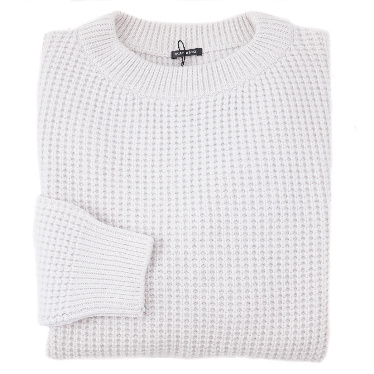 Manrico Thick Waffle Knit Cashmere Sweater - Top Shelf Apparel