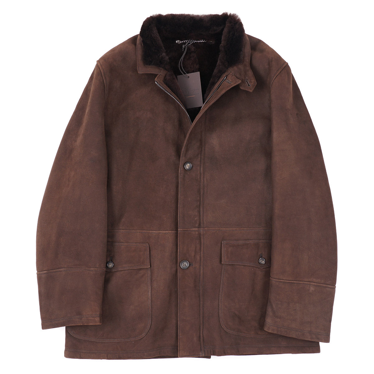 Rifugio Shearling Leather Travel Coat - Top Shelf Apparel