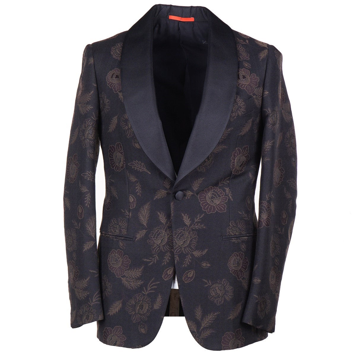 Isaia Slim-Fit Patterned Smoking Jacket - Top Shelf Apparel