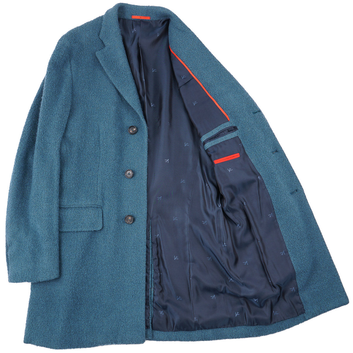 Isaia Soft Textured Cashmere-Silk Overcoat - Top Shelf Apparel