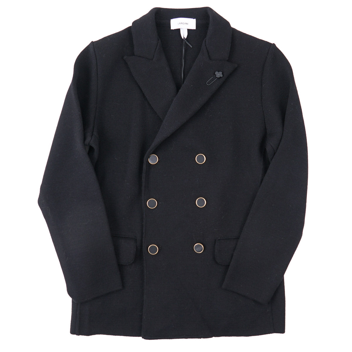 Lardini Knit Wool Double-Breasted Blazer - Top Shelf Apparel