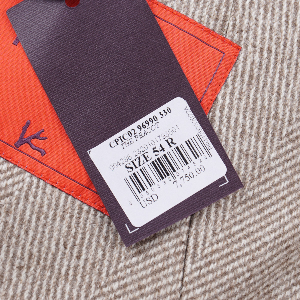 Isaia Herringbone Cashmere Peacoat - Top Shelf Apparel