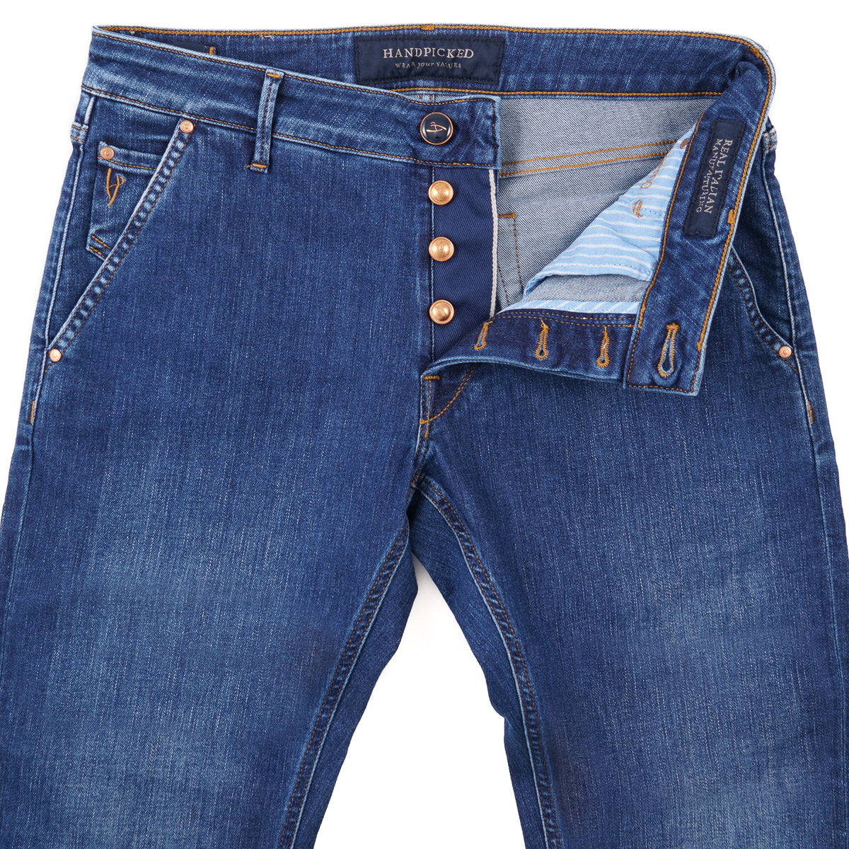 Handpicked 'Parma' Slim Straight Denim Jeans - Top Shelf Apparel