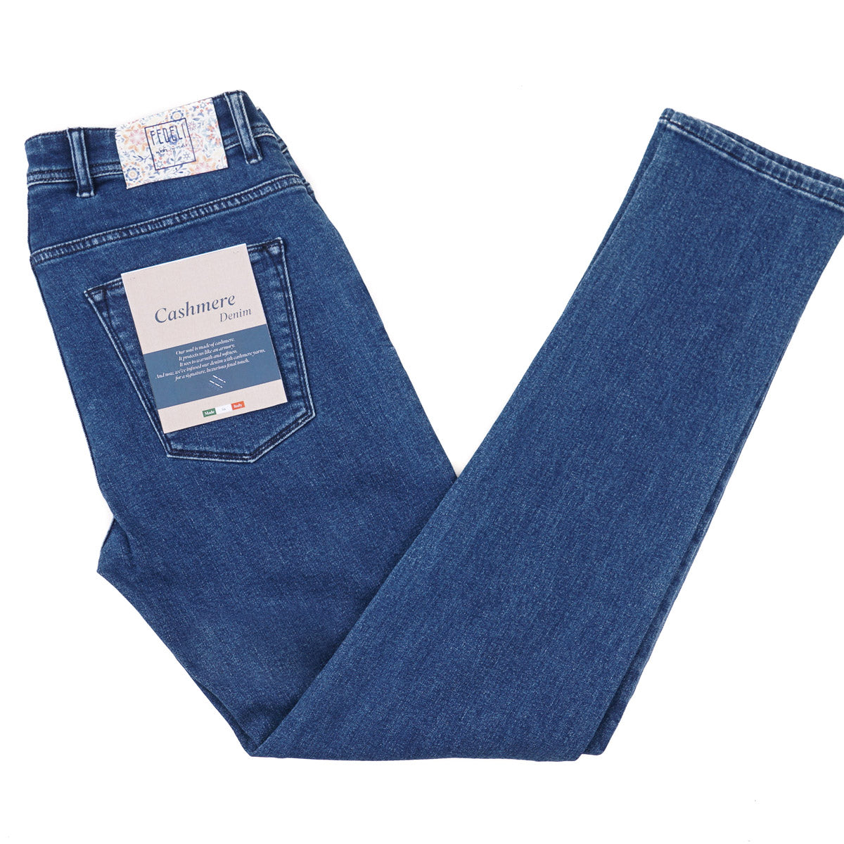 Fedeli Tailored-Fit Cotton-Cashmere Jeans - Top Shelf Apparel