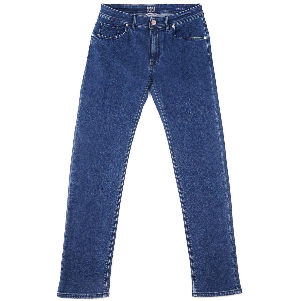 Fedeli Tailored-Fit Cotton-Cashmere Jeans - Top Shelf Apparel