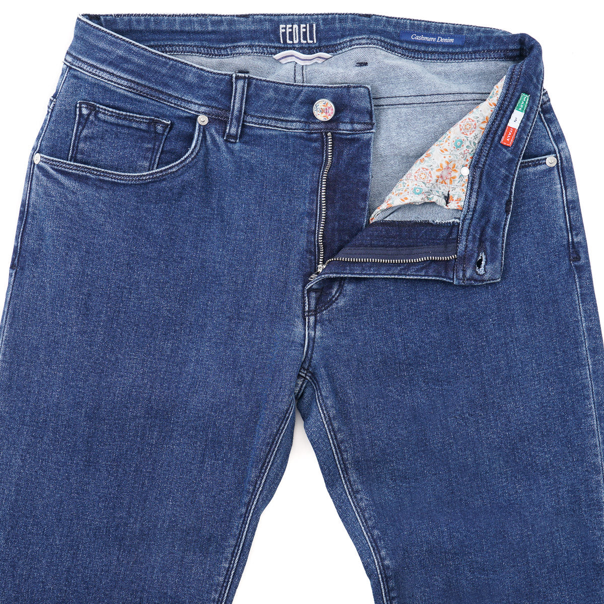 Fedeli Tailored-Fit Cotton-Cashmere Jeans - Top Shelf Apparel