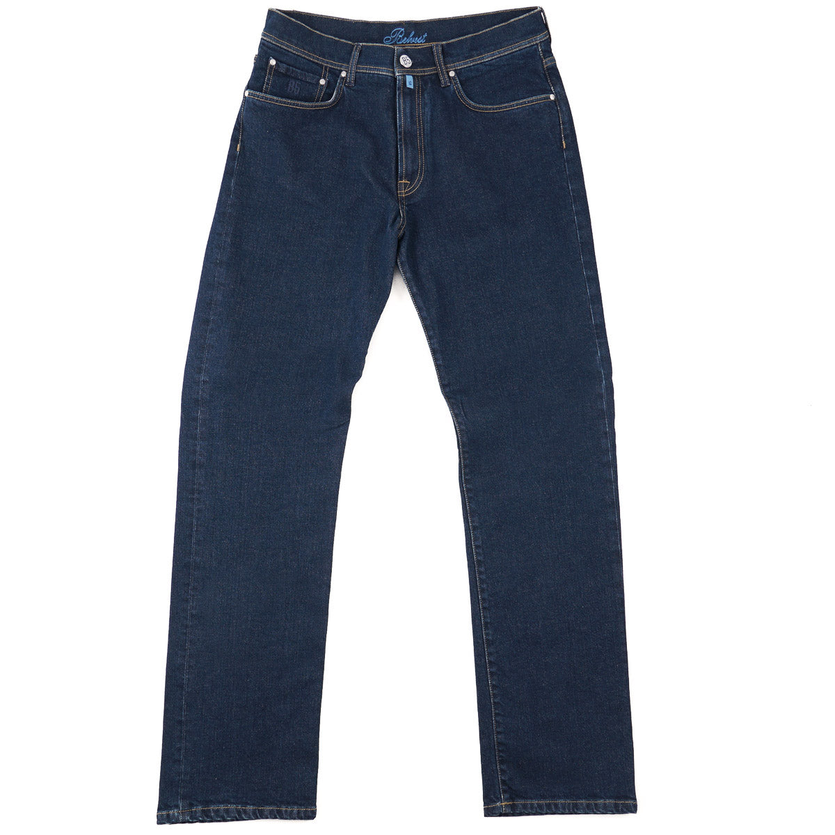 Belvest Classic Straight Fit Denim Jeans - Top Shelf Apparel