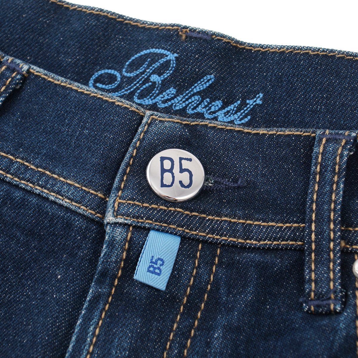 Belvest Classic Straight Fit Denim Jeans - Top Shelf Apparel