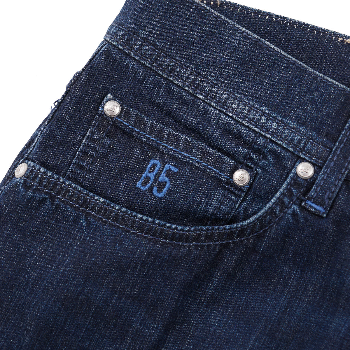 Belvest Classic Straight Fit Denim Jeans - Top Shelf Apparel