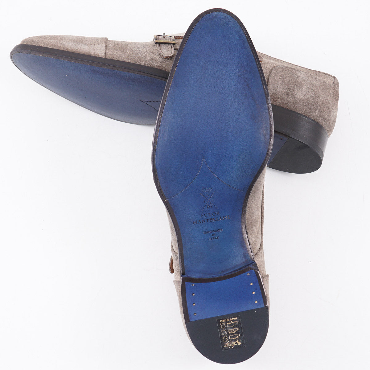 Sutor Mantellassi Calf Suede Double Monk - Top Shelf Apparel