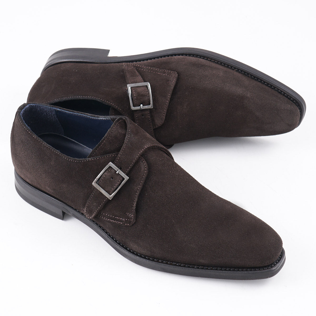 Sutor Mantellassi Calf Suede Monk Strap - Top Shelf Apparel