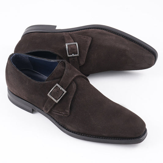 Sutor Mantellassi Calf Suede Monk Strap