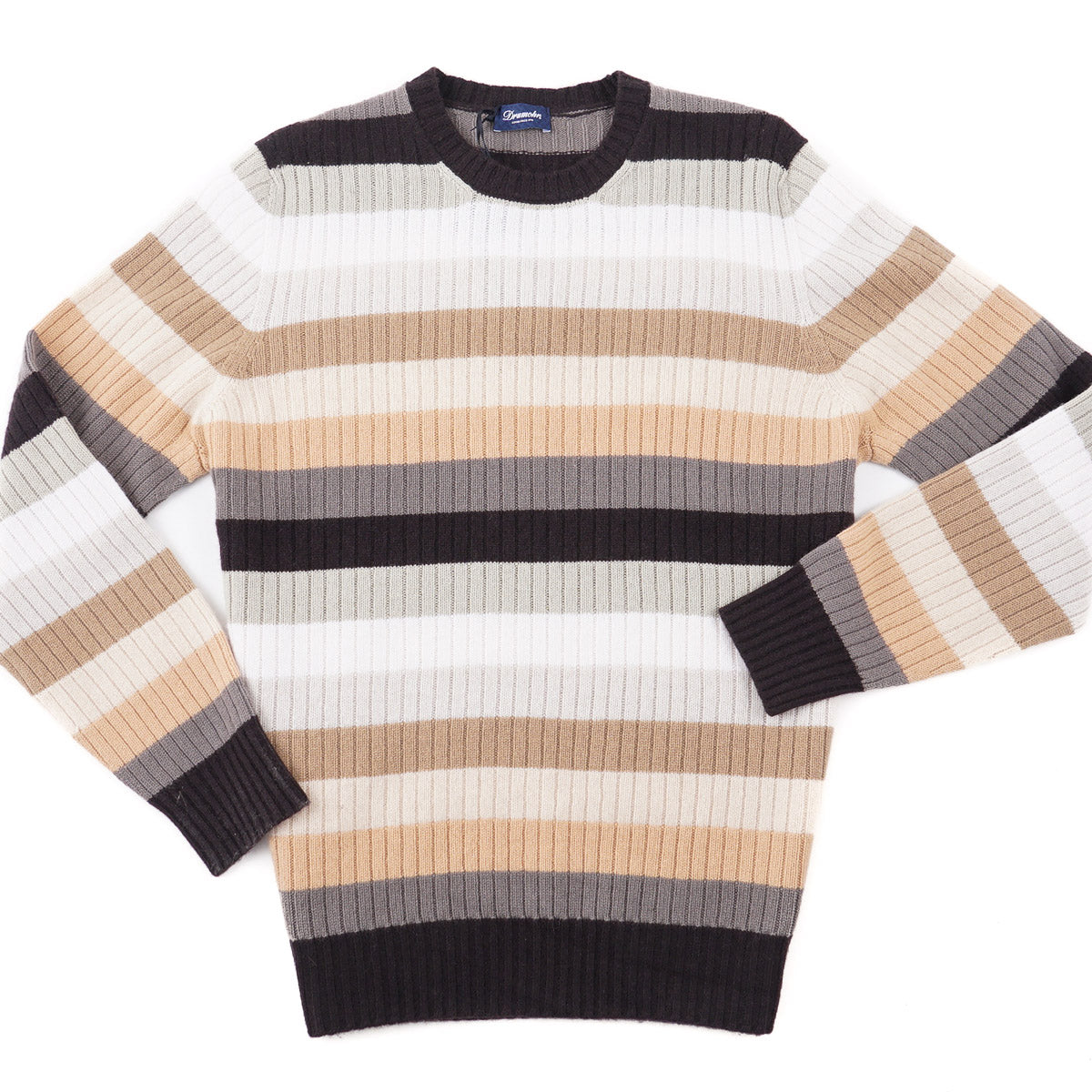 Drumohr Multi-Striped Cashmere Sweater - Top Shelf Apparel