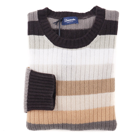 Drumohr Multi-Striped Cashmere Sweater - Top Shelf Apparel