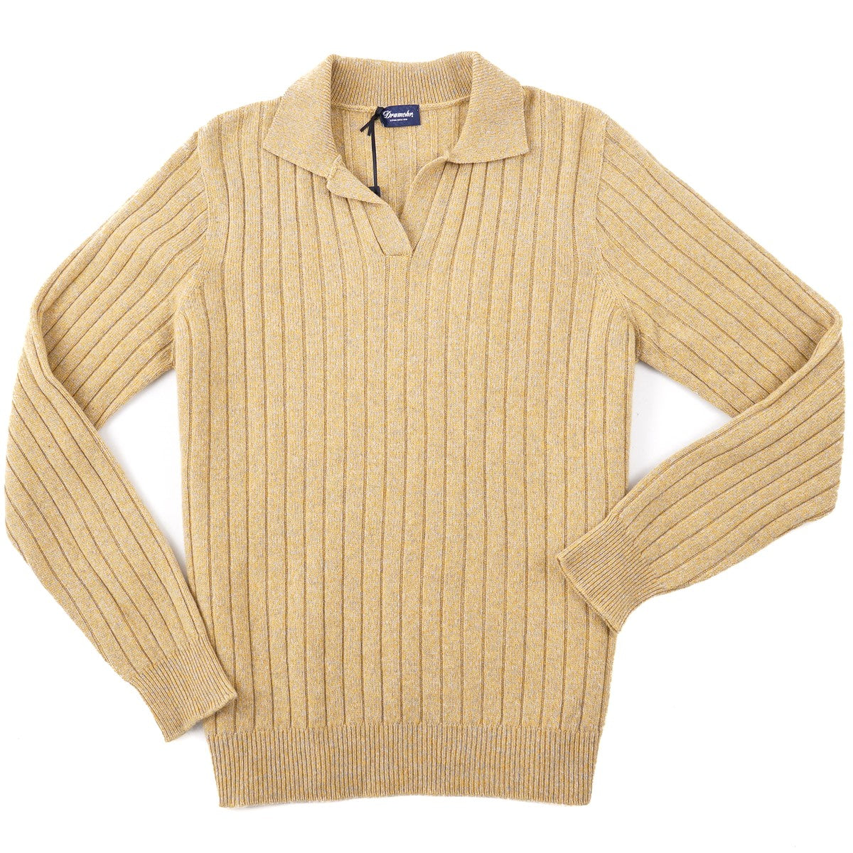 Drumohr Cashmere Sweater with Polo Collar - Top Shelf Apparel