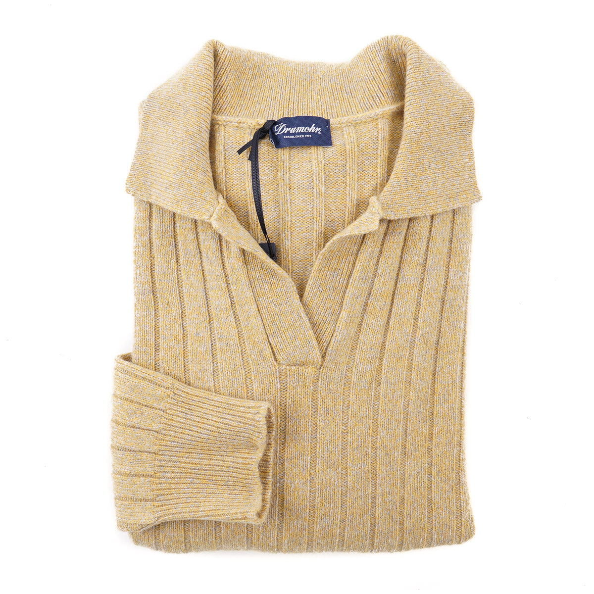 Drumohr Cashmere Sweater with Polo Collar - Top Shelf Apparel