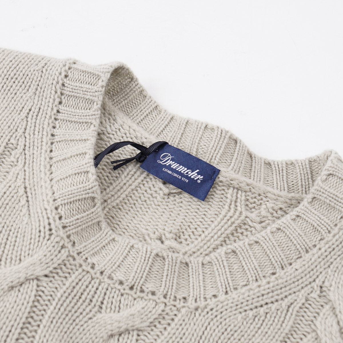 Drumohr Cable Knit Cashmere Sweater - Top Shelf Apparel