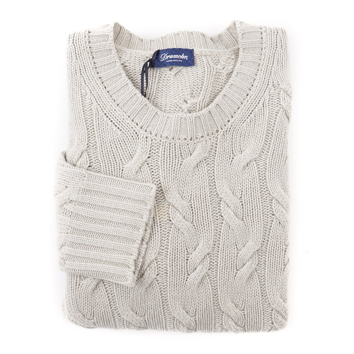 Drumohr Cable Knit Cashmere Sweater - Top Shelf Apparel