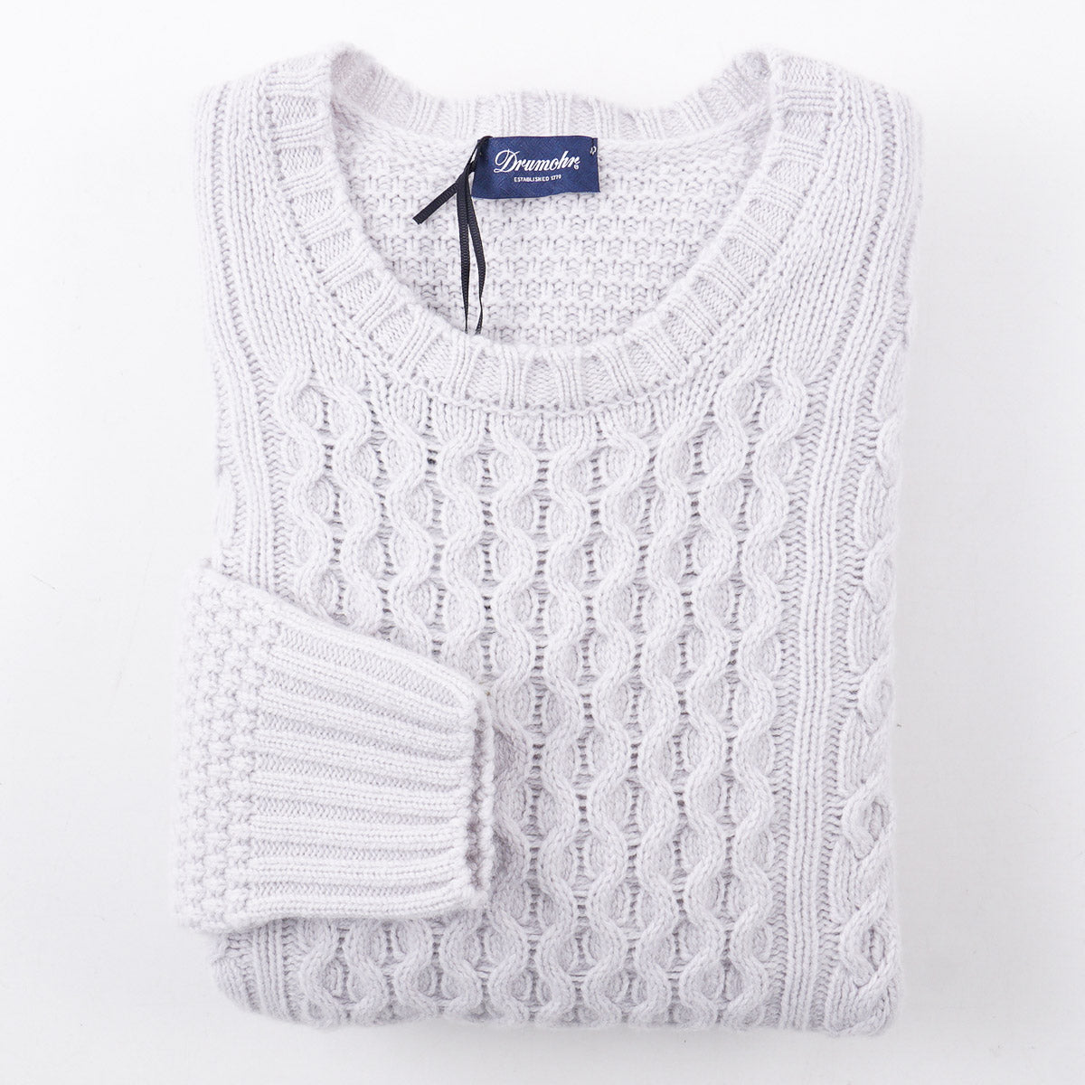 Drumohr Aran Cable Knit Lambswool Sweater - Top Shelf Apparel