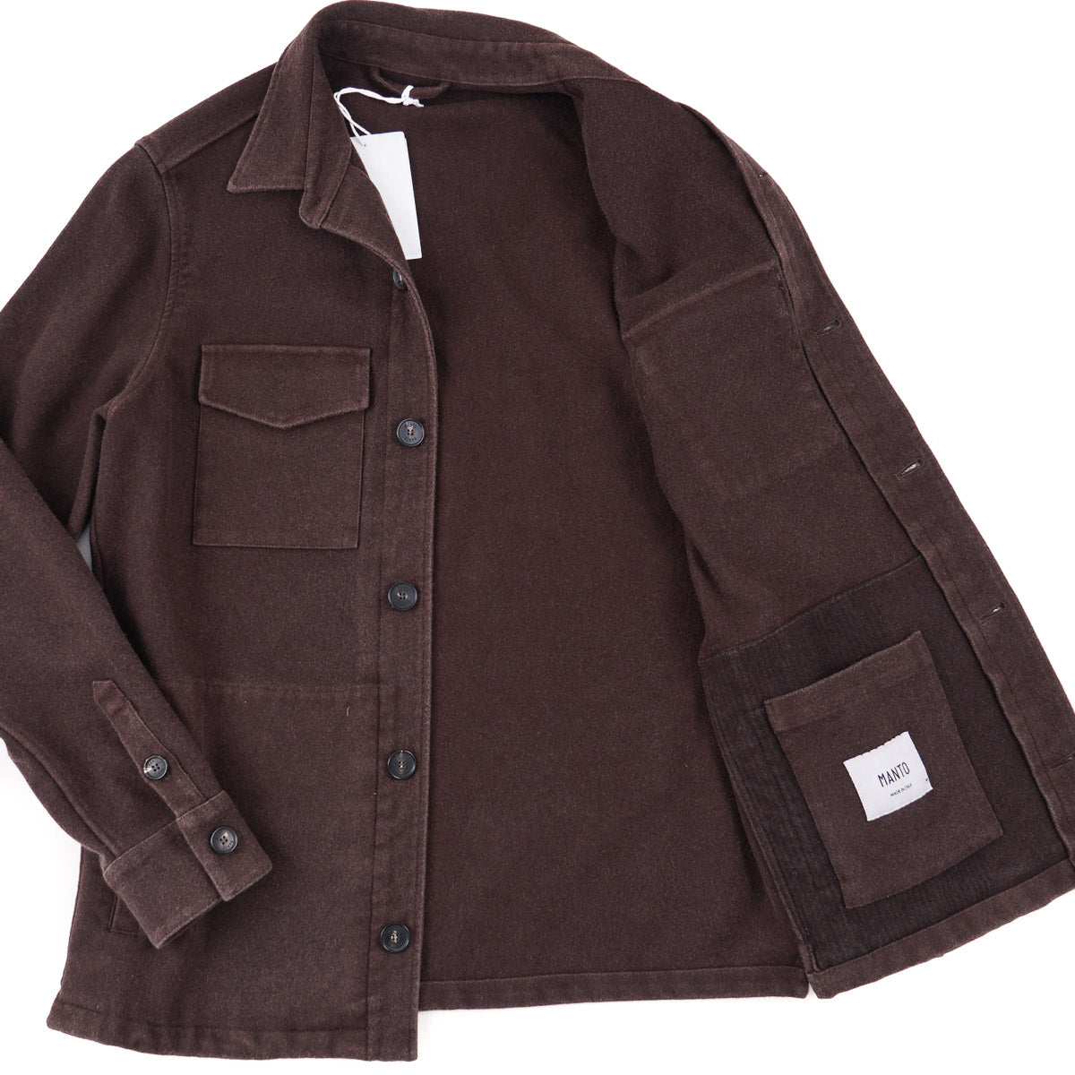 Manto Flannel Cashmere Shirt-Jacket
