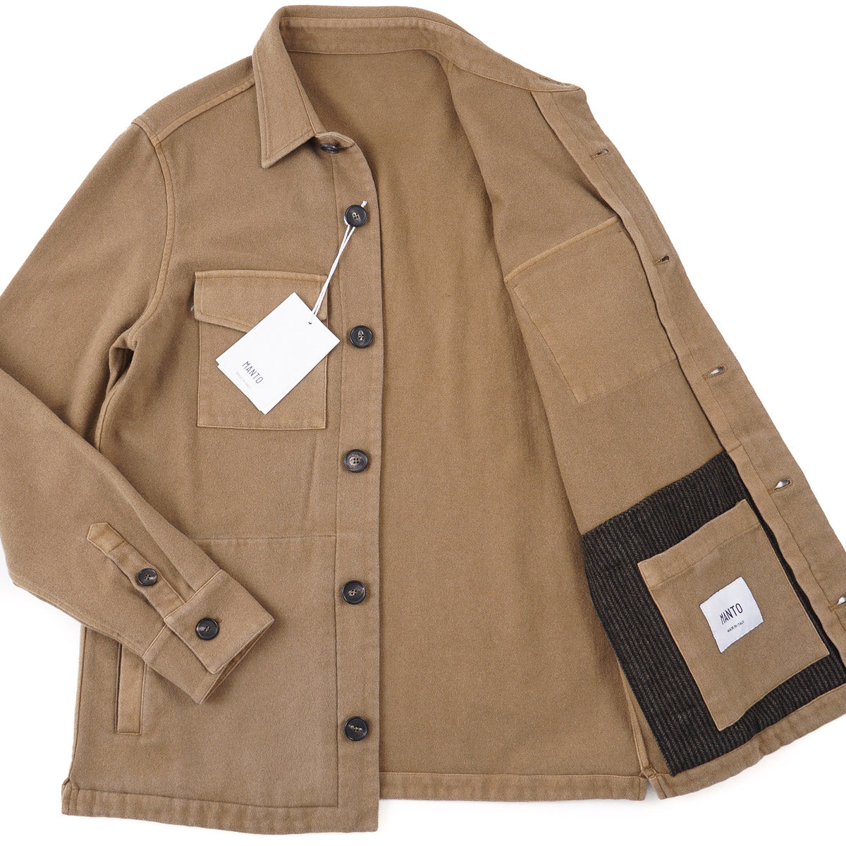 Manto Flannel Cashmere Shirt-Jacket