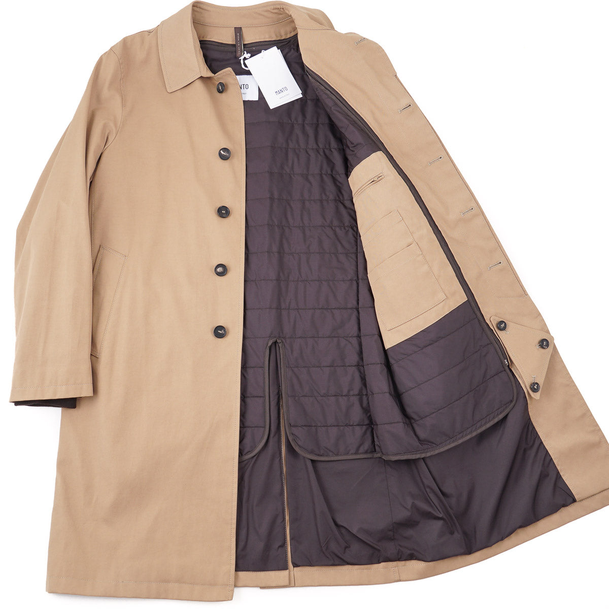 Manto Overcoat with Quilted Liner