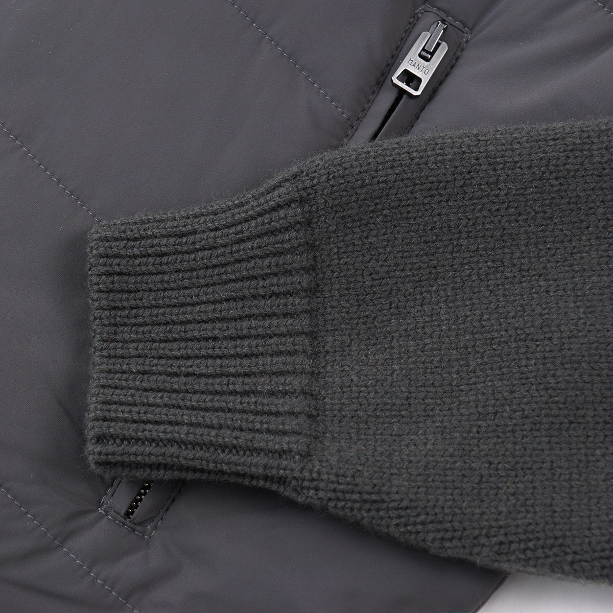 Manto Jacket with Detachable Cashmere Sleeves