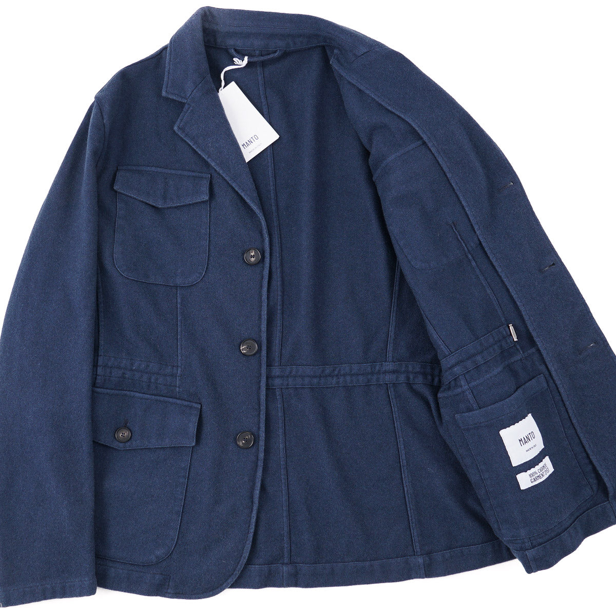 Manto Flannel Cashmere Field Blazer