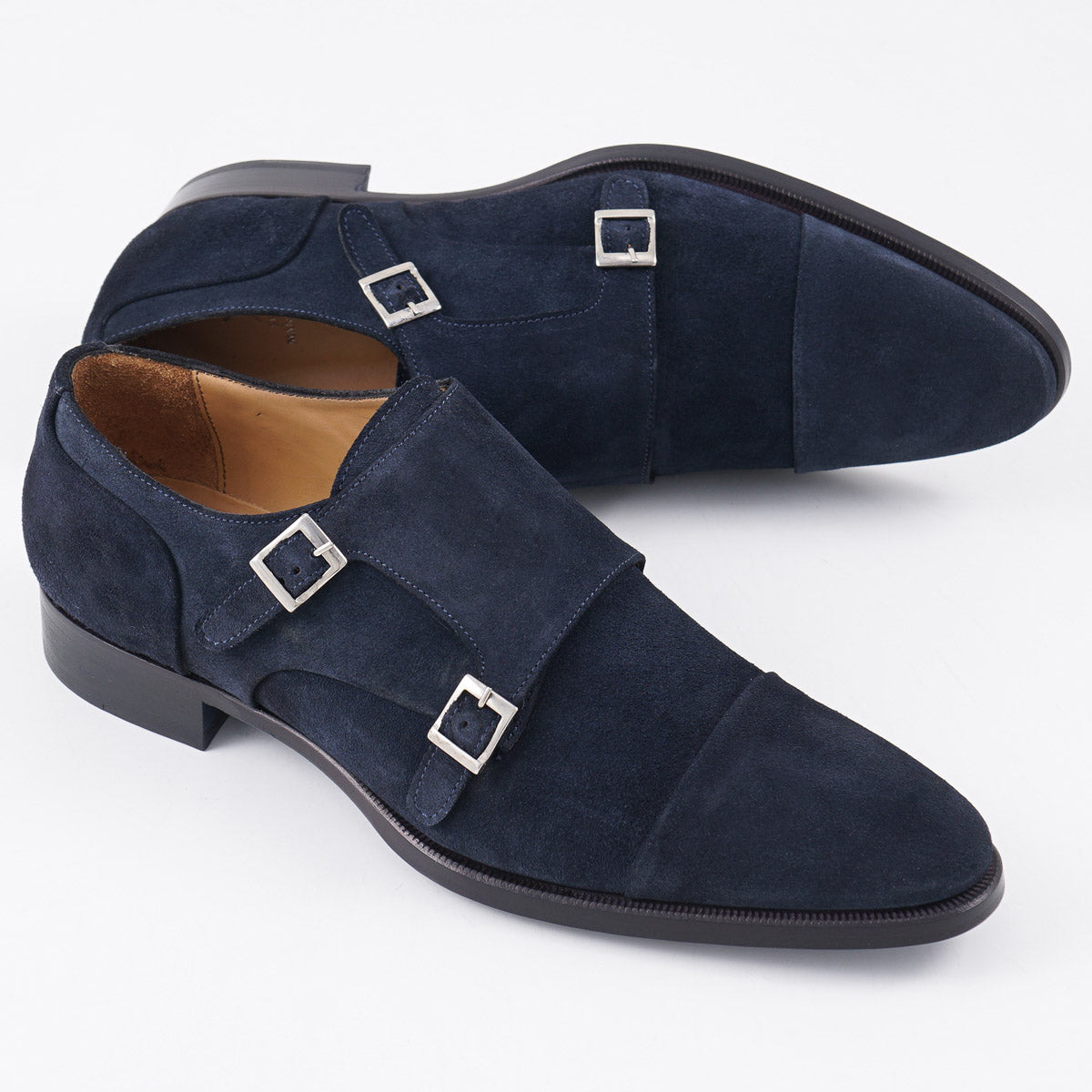 Sutor Mantellassi Calf Suede Double Monk - Top Shelf Apparel