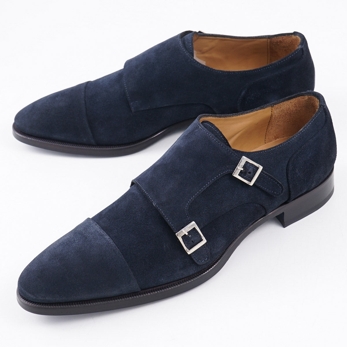 Sutor Mantellassi Calf Suede Double Monk - Top Shelf Apparel