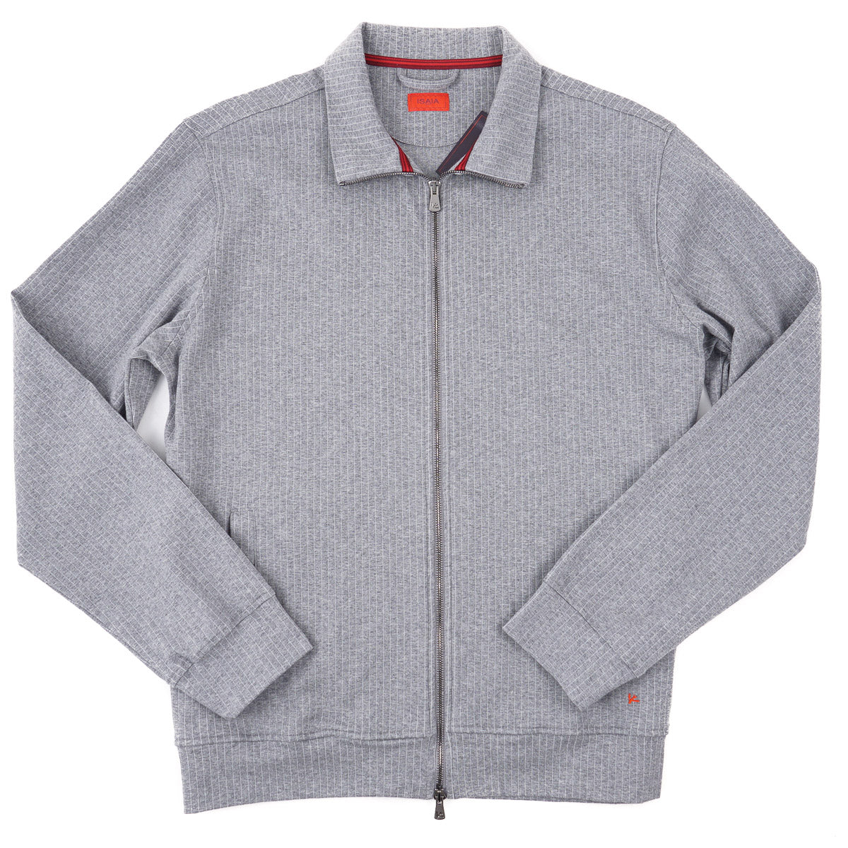 Isaia Jersey Cotton Track Jacket Sweatshirt - Top Shelf Apparel