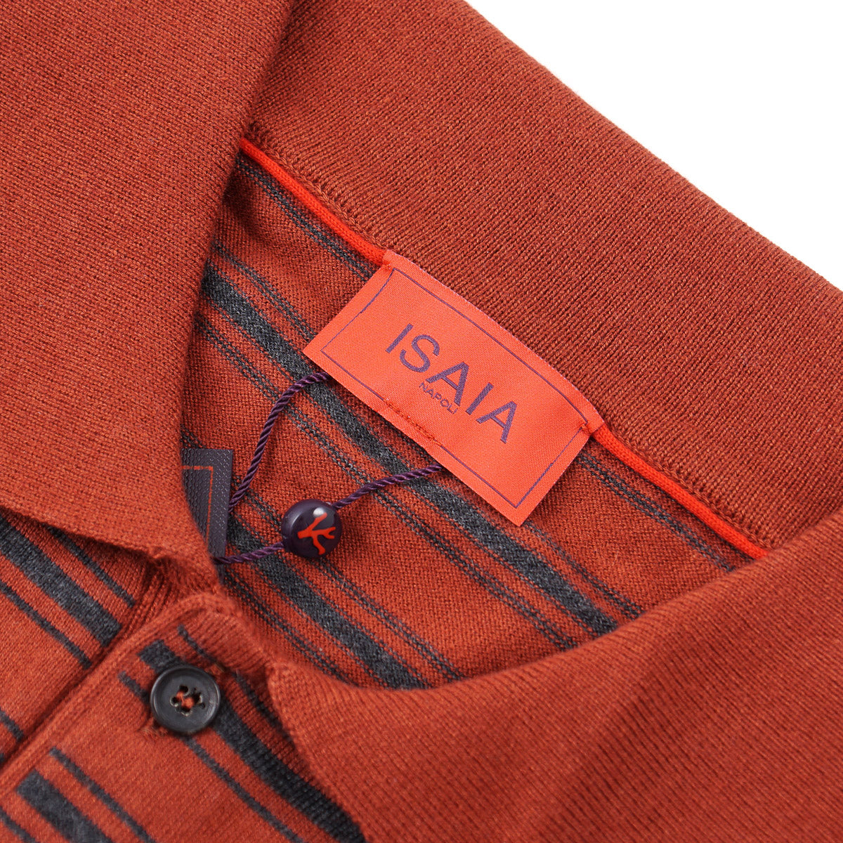 Isaia Wool-Silk-Cashmere Polo Sweater - Top Shelf Apparel