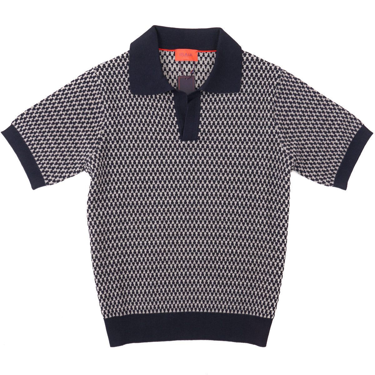 Isaia Knit Short-Sleeve Polo Sweater - Top Shelf Apparel