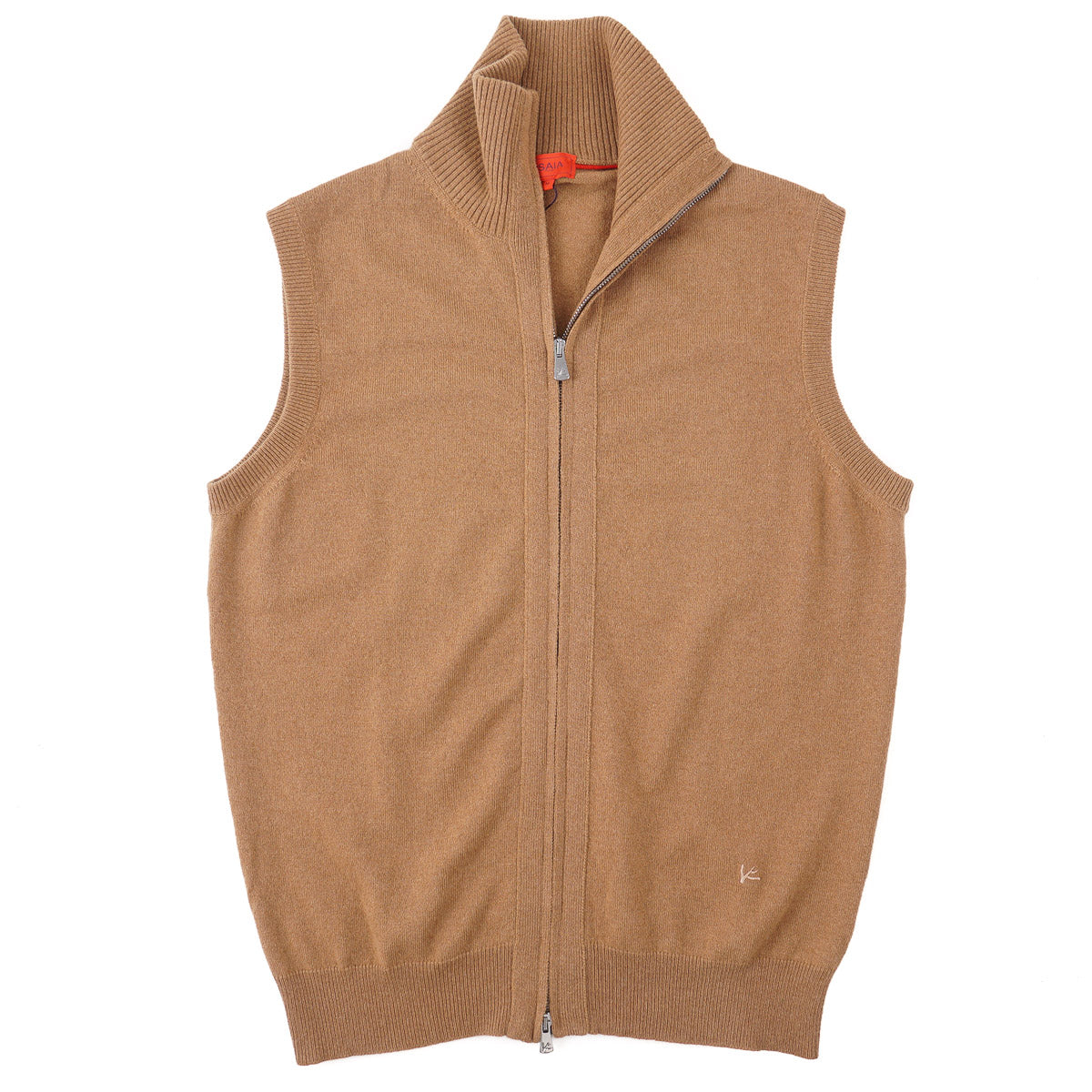 Isaia Full-Zip Cashmere Sweater Vest - Top Shelf Apparel