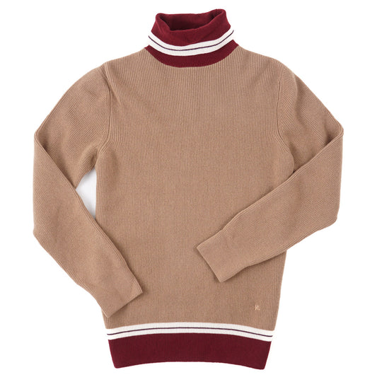 Isaia Cashmere Sweater with Contrast Details - Top Shelf Apparel