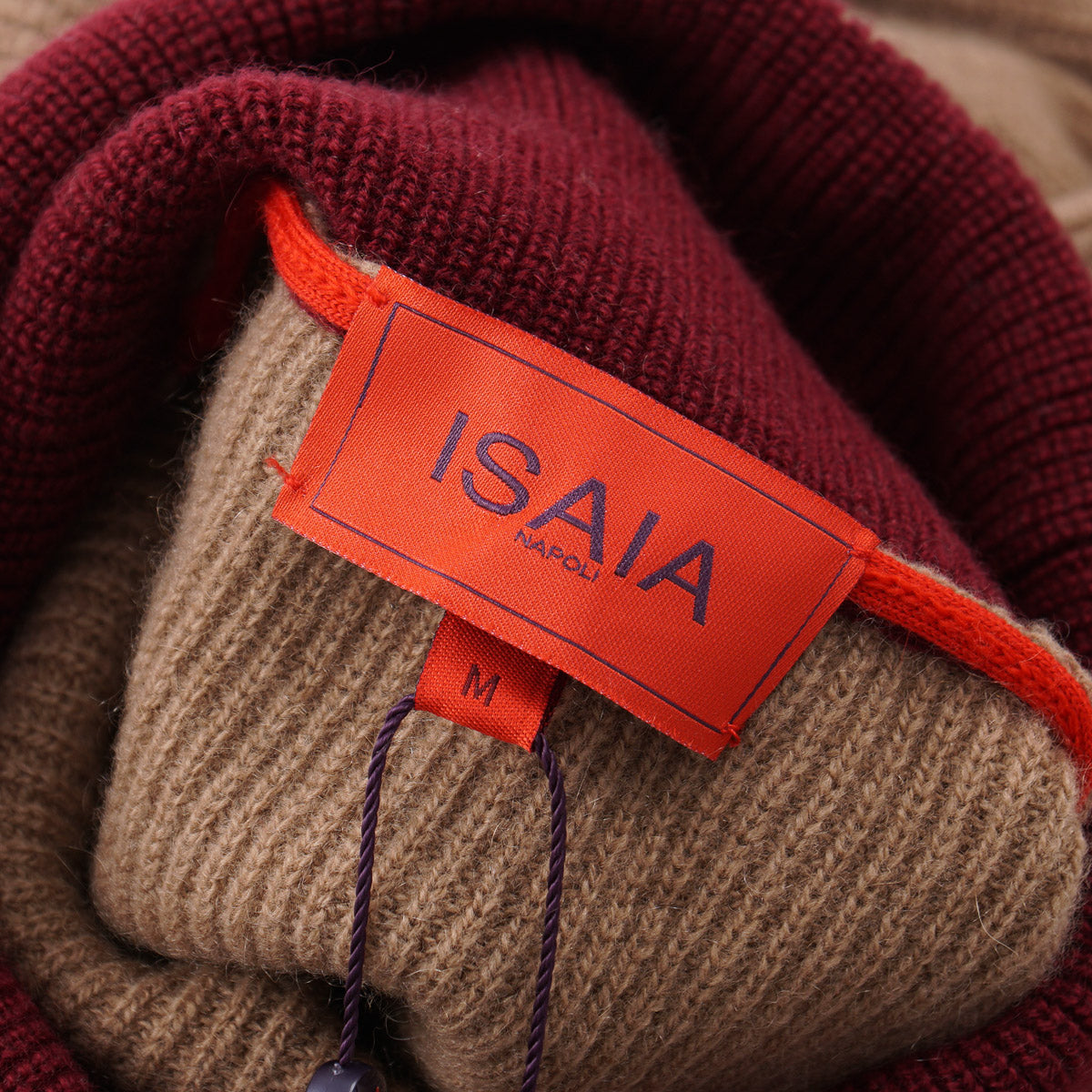 Isaia Cashmere Sweater with Contrast Details - Top Shelf Apparel