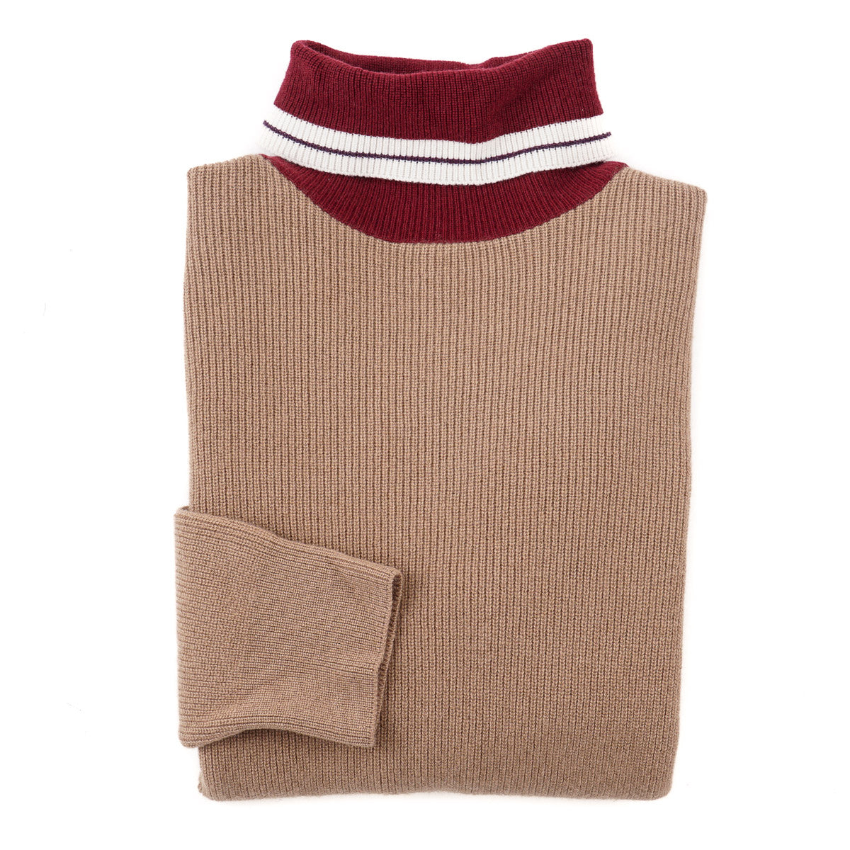 Isaia Cashmere Sweater with Contrast Details - Top Shelf Apparel