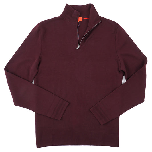 Isaia Half-Zip Merino Wool Sweater - Top Shelf Apparel