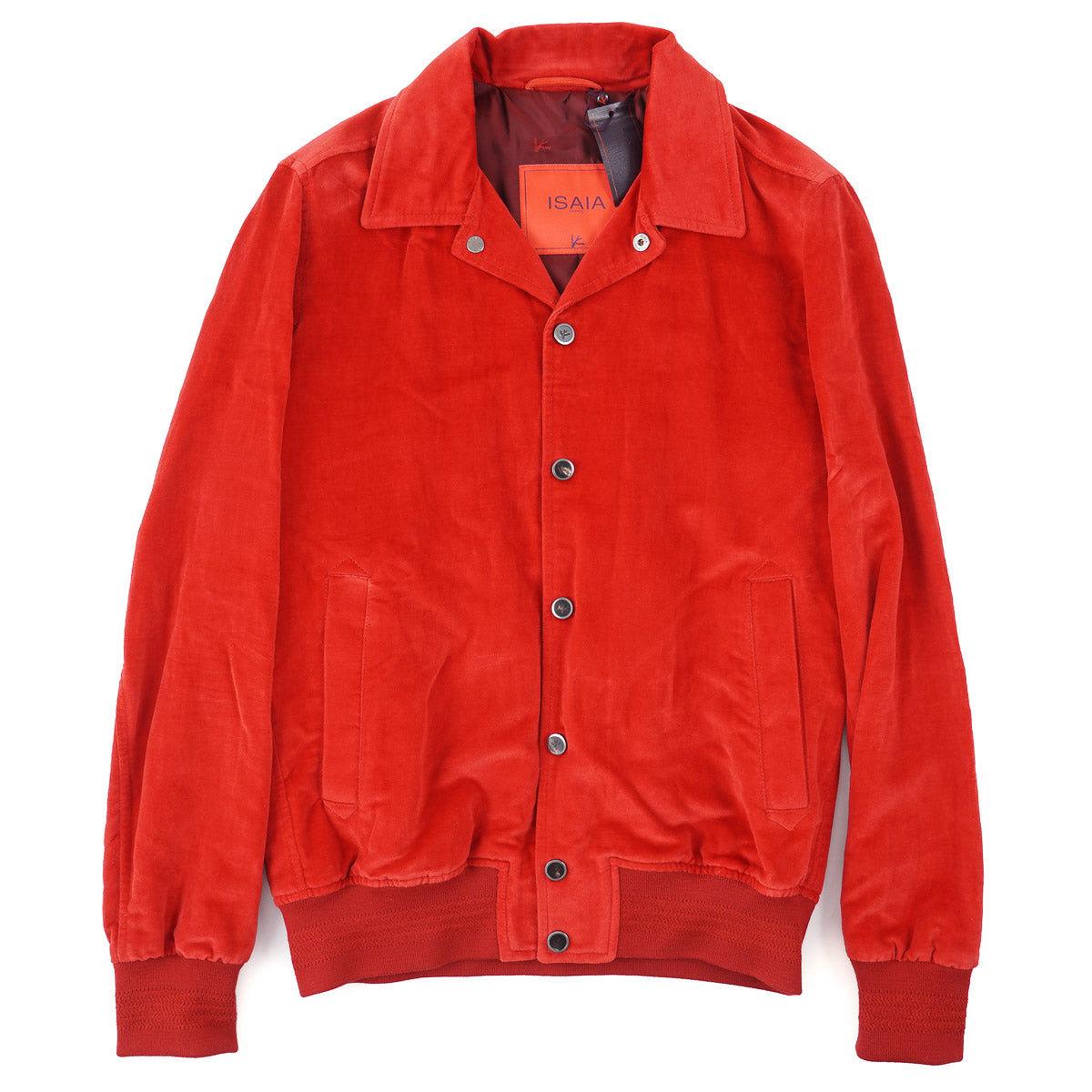 Isaia Brushed Velvet Varsity Jacket - Top Shelf Apparel