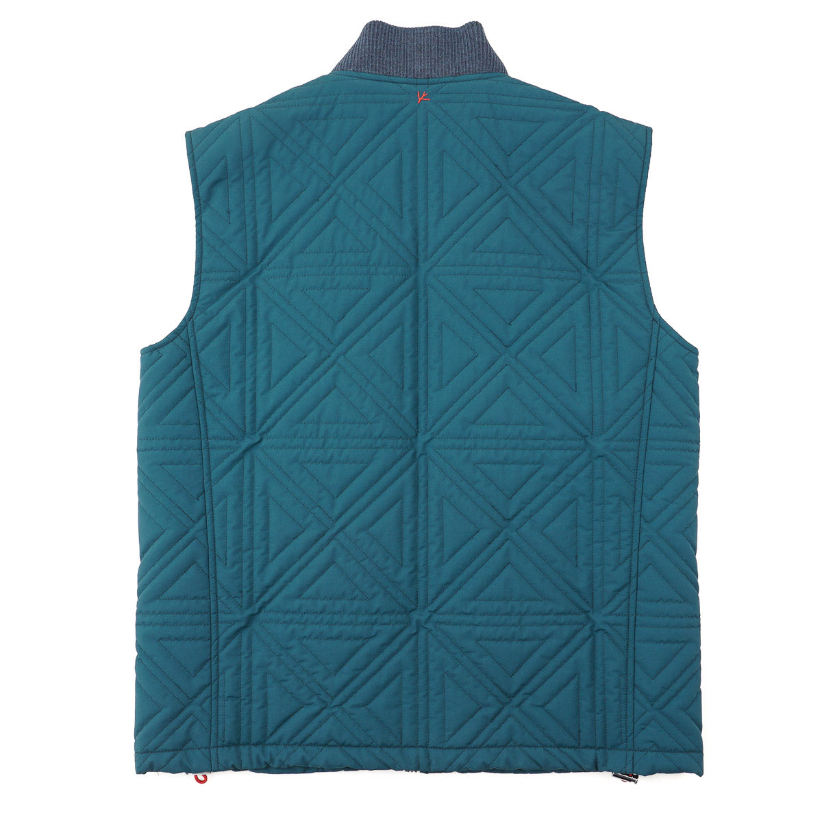 Isaia Geometric Quilted Padded Wool Vest - Top Shelf Apparel