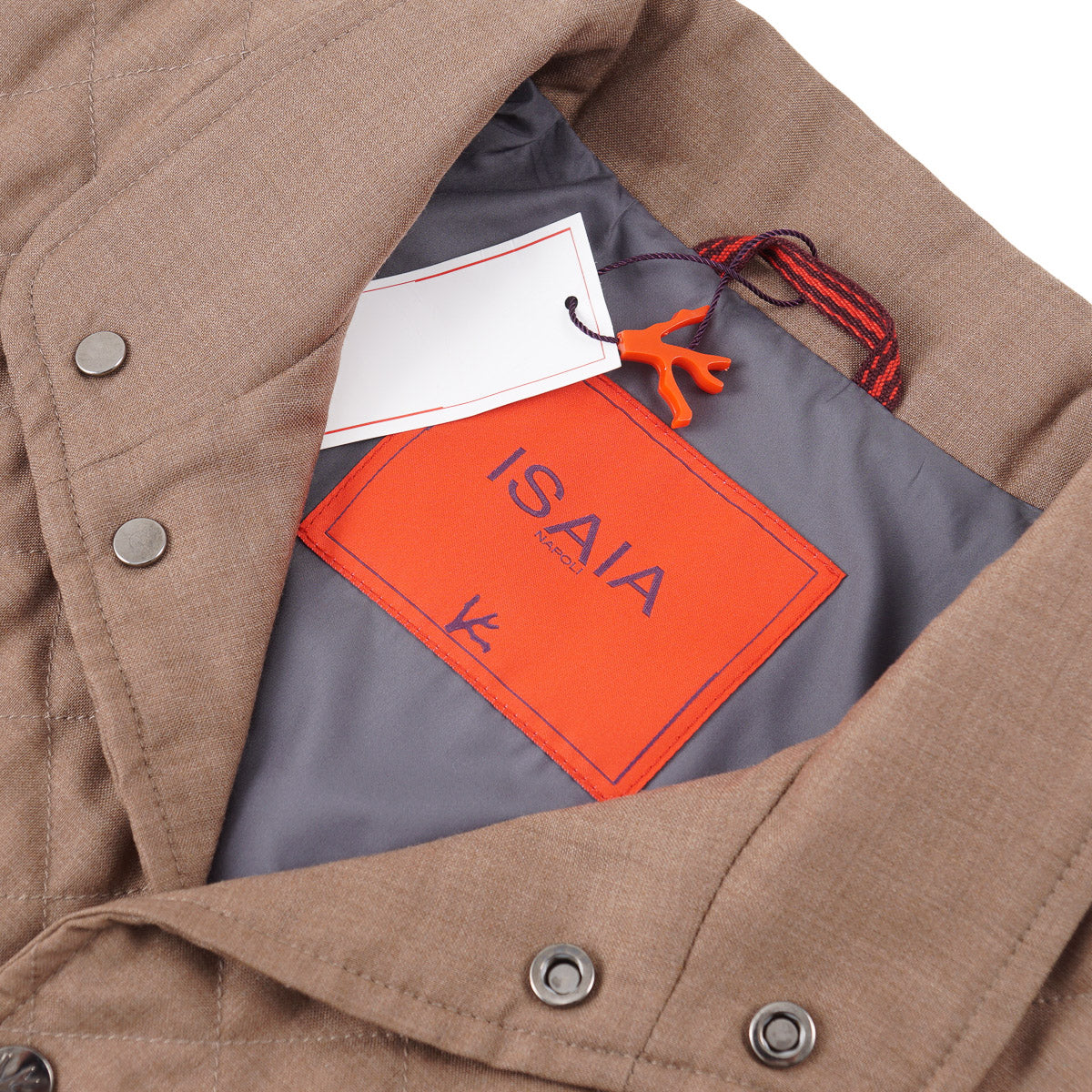 Isaia Quilted Padded Lambskin Suede Vest - Top Shelf Apparel