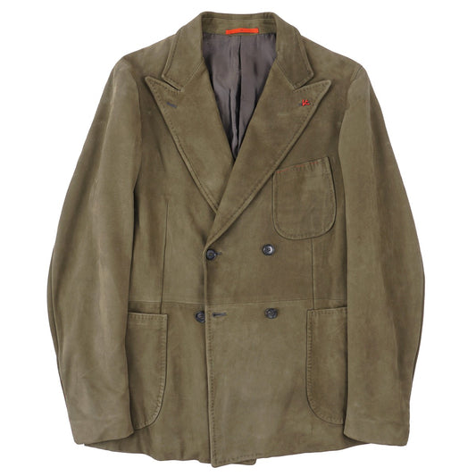 Isaia Soft Lamb Suede Leather Blazer - Top Shelf Apparel