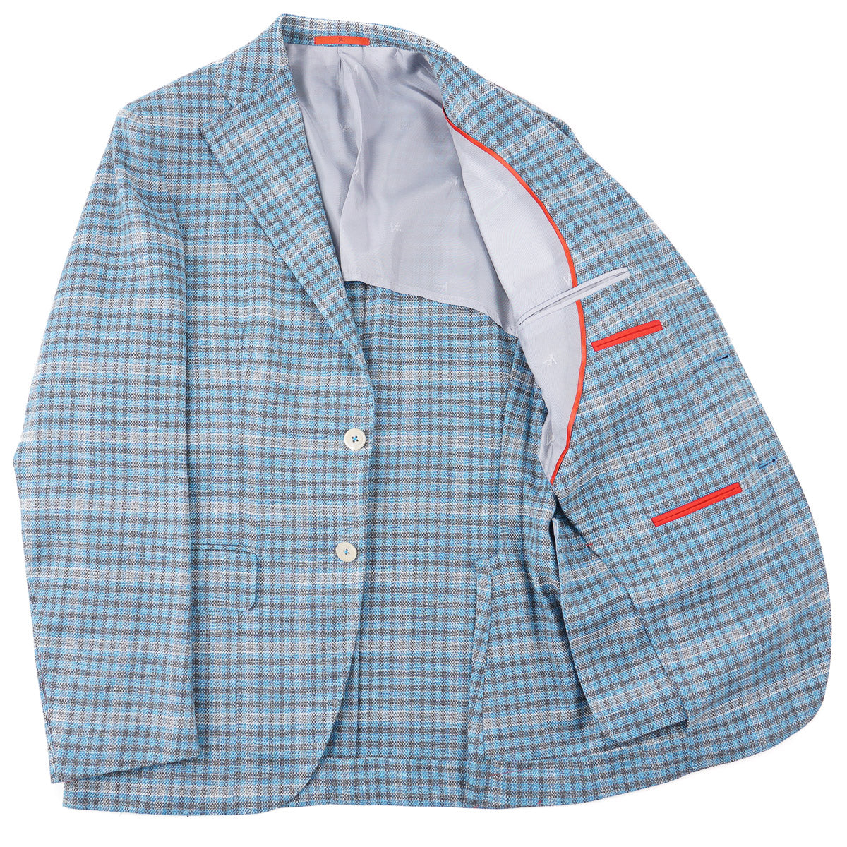 Isaia Woven Wool-Silk-Linen Sport Coat