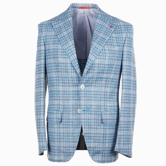 Isaia Woven Wool-Silk-Linen Sport Coat - Top Shelf Apparel