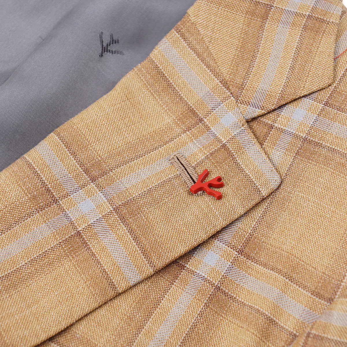 Isaia Woven Wool-Silk-Linen Sport Coat - Top Shelf Apparel