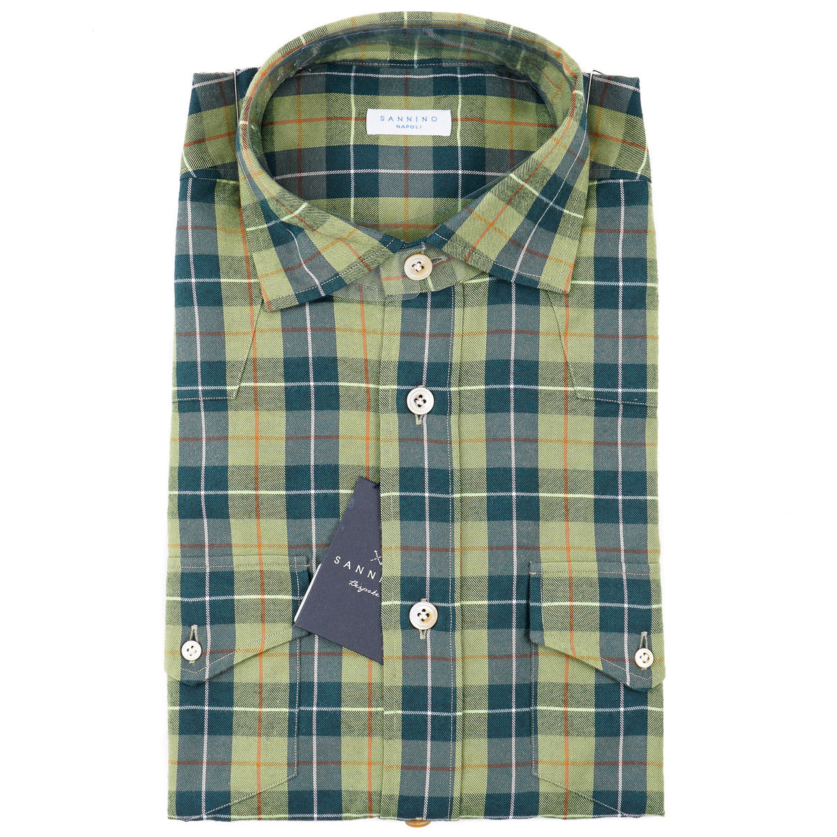 Sannino Soft Wool-Cotton Western Shirt - Top Shelf Apparel