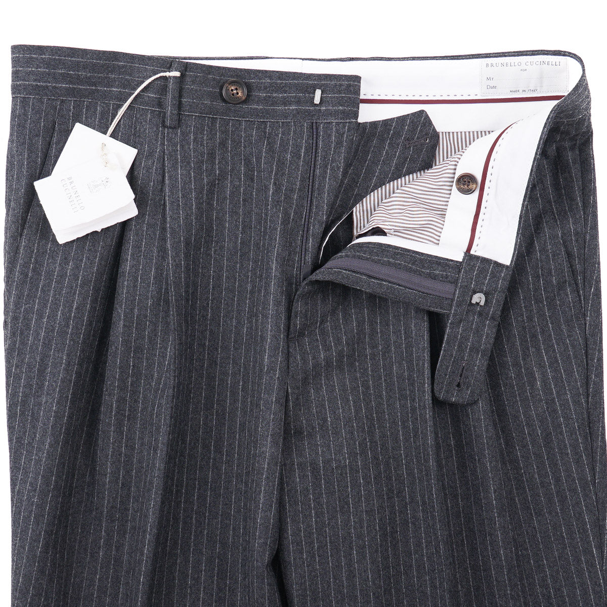 Brunello Cucinelli Flannel Wool Trousers - Top Shelf Apparel