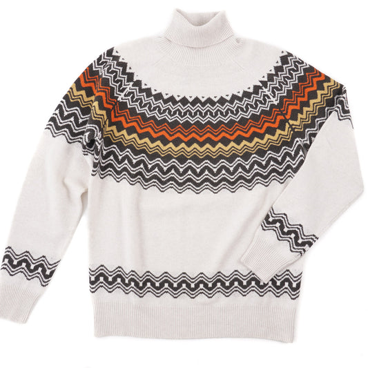 Manrico Cashmere Sweater with Nordic Design - Top Shelf Apparel