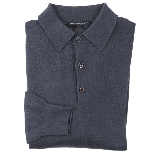 Manrico Extrafine Cashmere Polo Sweater